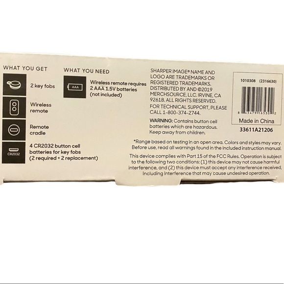 The Sharper Image Portable Electronic Key Finder - Picture 7 of 7